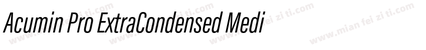 Acumin Pro ExtraCondensed Medium字体转换